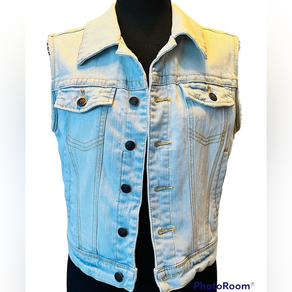 American Rag Light Denim Jean Jacket Vest Size Medium